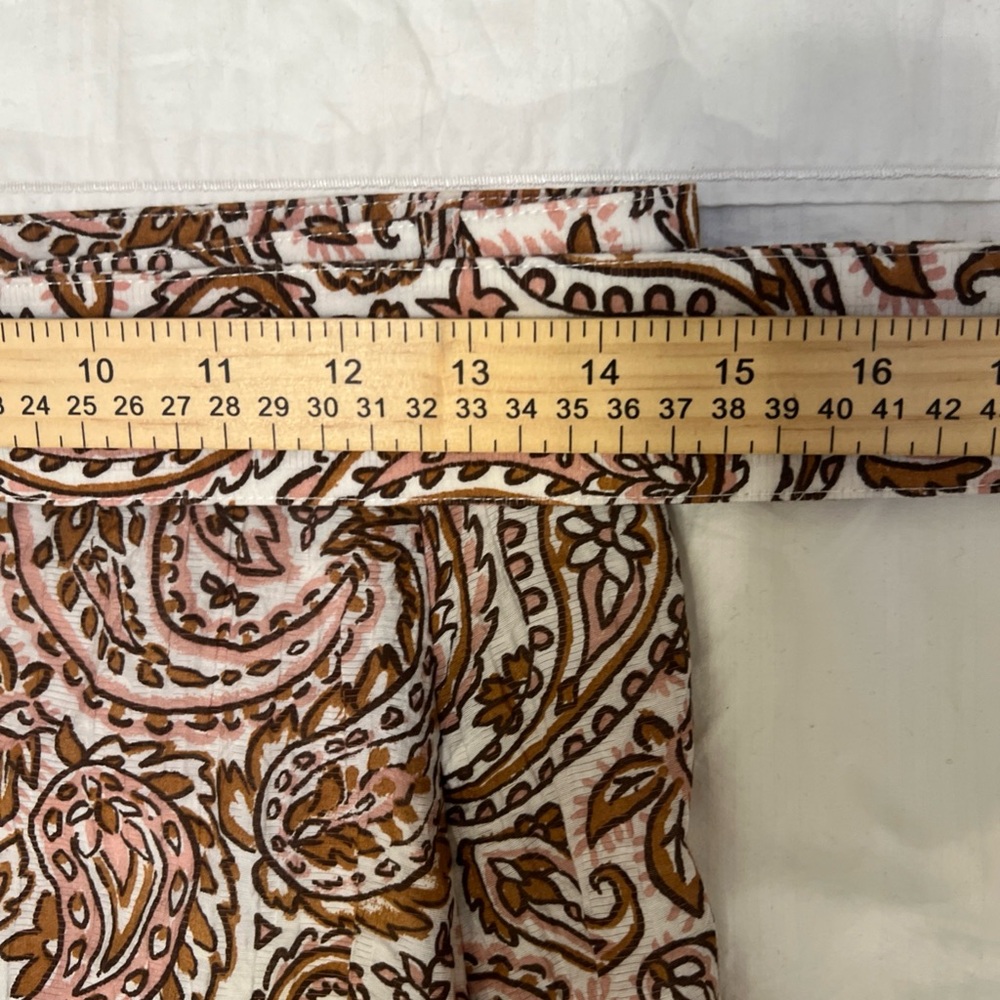 MINKPINK Women’s Skirt L Paisley Boho Lined Maxi  Viscose Side Zip Elastic Waist - Picture 8 of 9